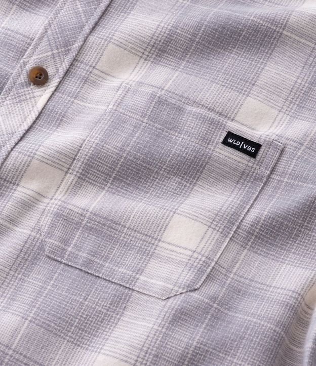 Camisa Comfort Manga Larga en Franela de Cuadros 8