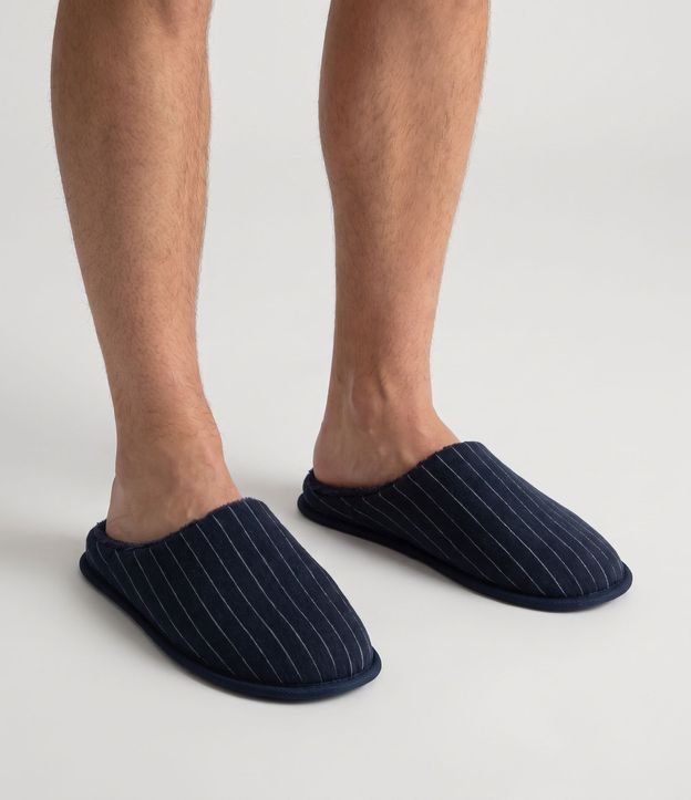 Pantufla Ojota Slipper Rayada Lisa