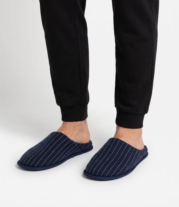 Pantufla Ojota Slipper Rayada Lisa 2