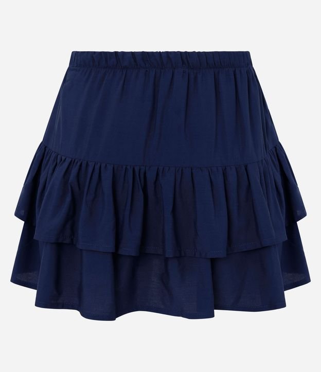 Short Pollera en Viscosa con Lazo y Volados 7