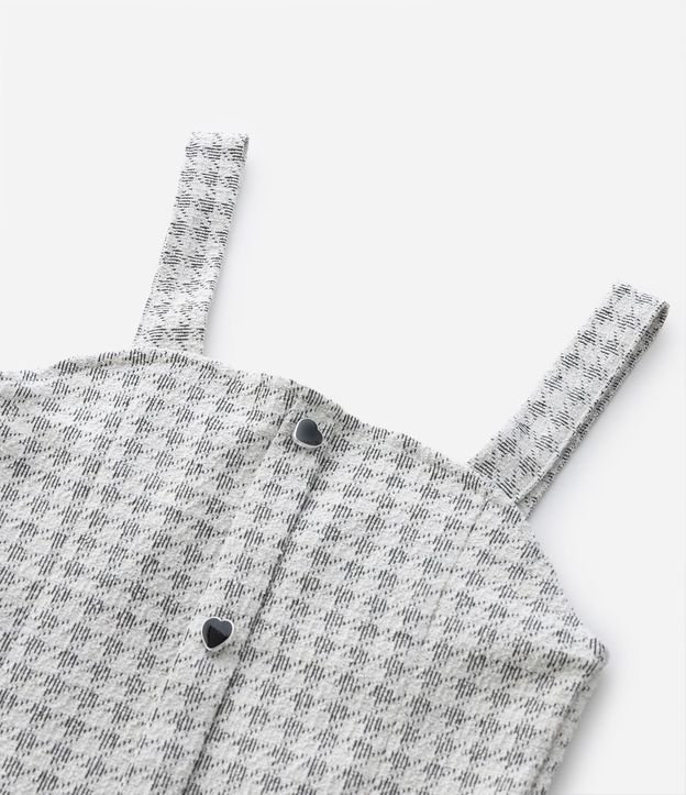 Vestido Infantil en Tweed con Breteles Anchos y Botones Delanteros – Talle 5 a 14 años 7