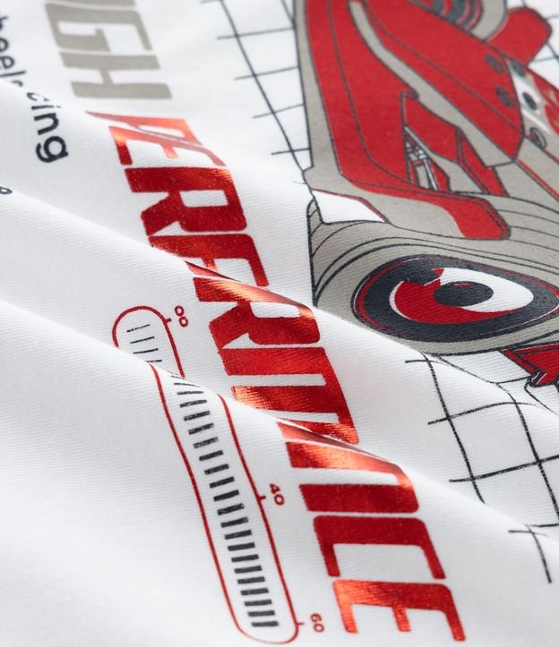 Pijama Largo Infantil en Algodón con Estampado Hotwheels - Talle 7 a 14 años 9