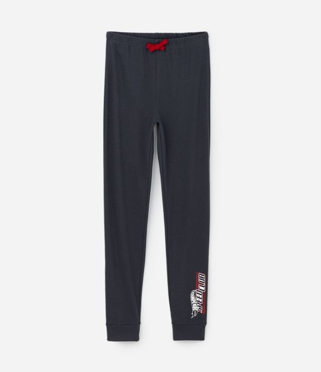 Pijama Largo Infantil en Algodón con Estampado Hotwheels - Talle 7 a 14 años 4