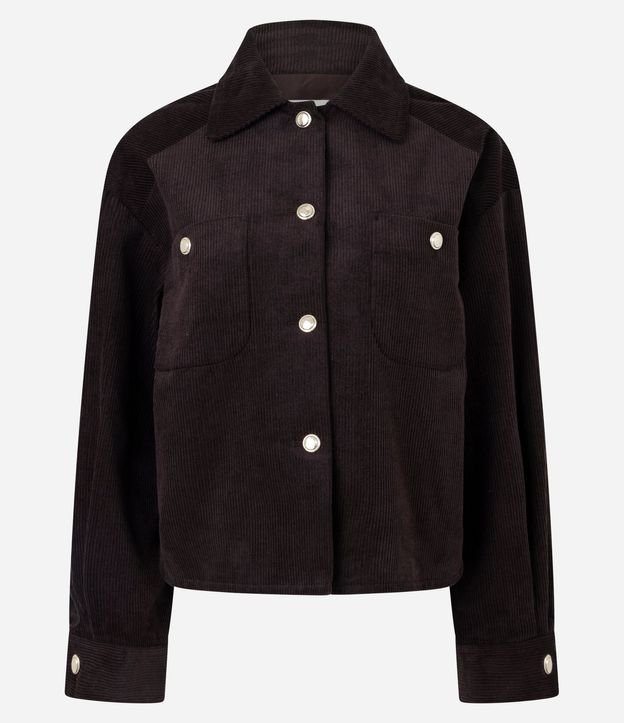 Campera en Terciopelo con Abotonado Delantero 5
