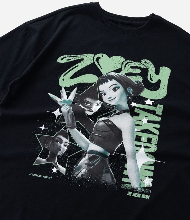 Remera Infantil con Estampado Huntrix Guerreras de K-pop – Talle 5 a 16 5