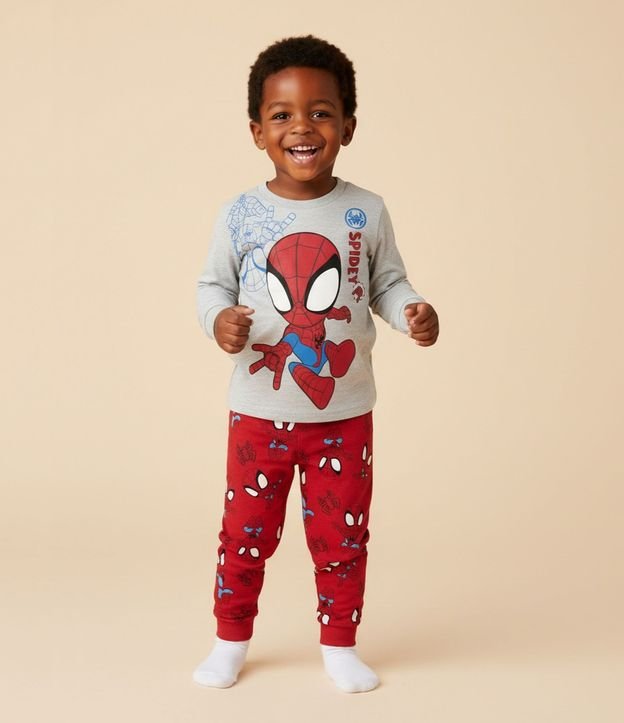 Pijama Infantil Largo con Estampado Spidey Man – Talle 2 A 8 años 2