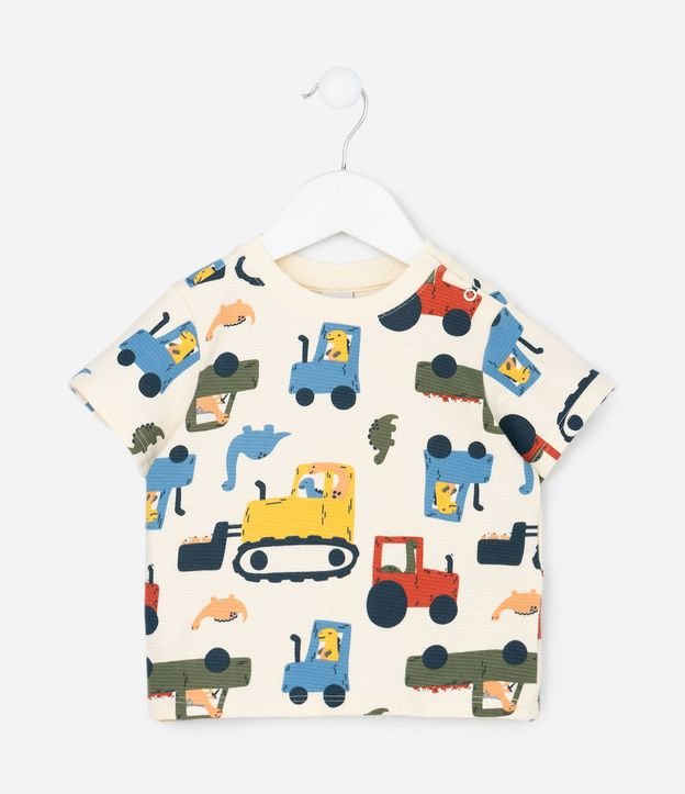 Conjunto Infantil con Estampado de Camiones – Talle RN a 18 Meses 3