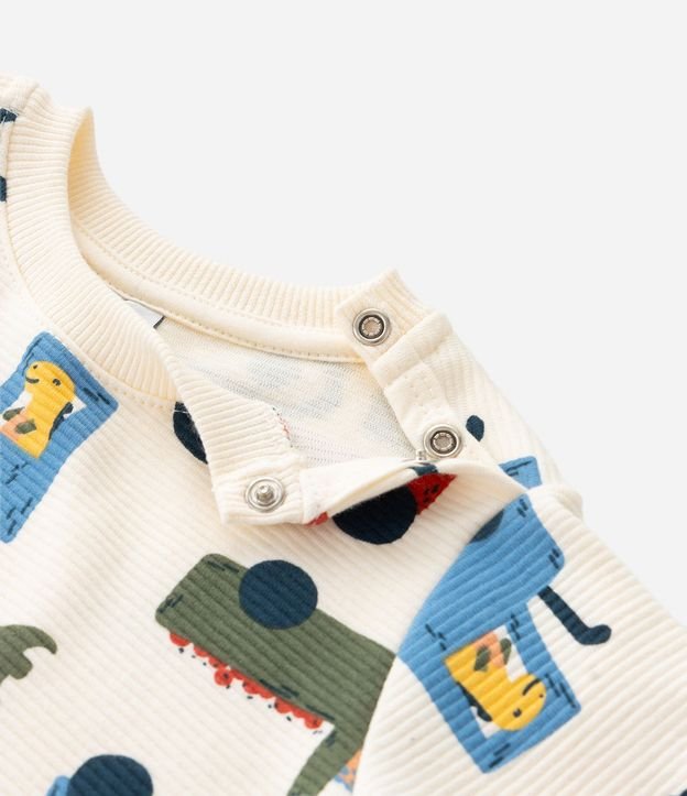 Conjunto Infantil con Estampado de Camiones – Talle RN a 18 Meses 7