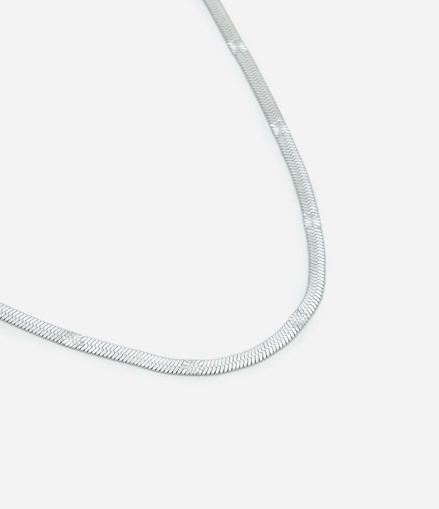 Collar de Acero Inoxidable a Prueba de Agua con Estrellitas Grabadas