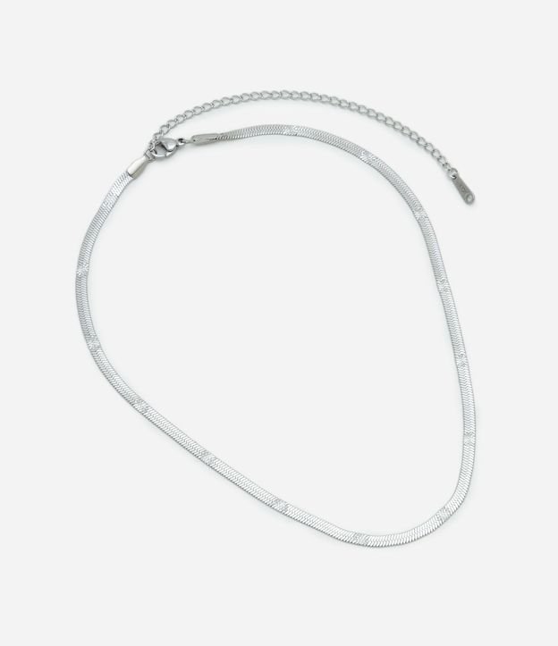 Collar de Acero Inoxidable a Prueba de Agua con Estrellitas Grabadas 2