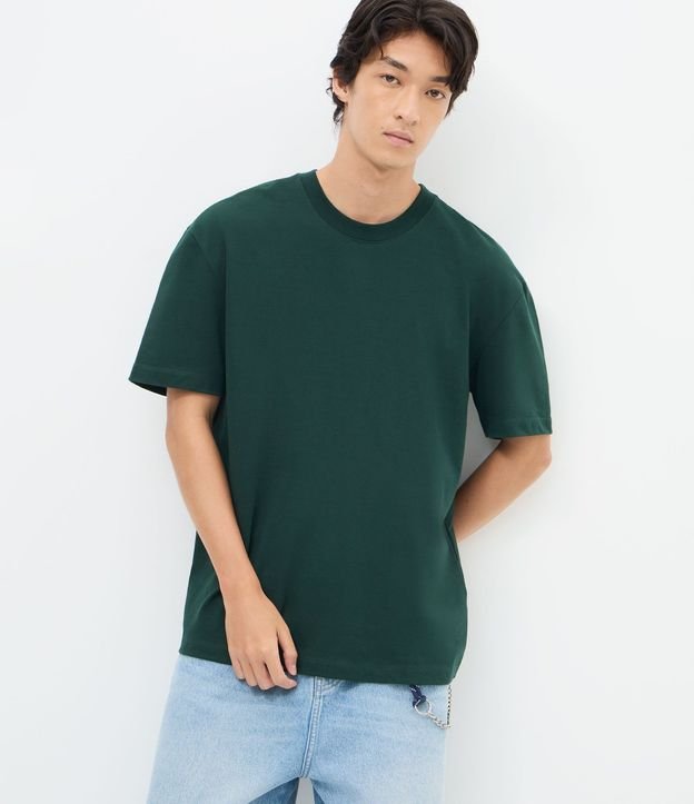 Remera Relaxed Básica en Malla