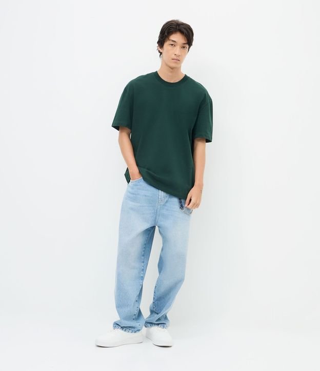 Remera Relaxed Básica en Malla 2
