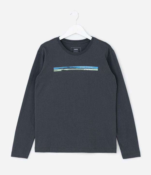 Remera Infantil con Estampa Rayada – Talle 5 a 14 años 2