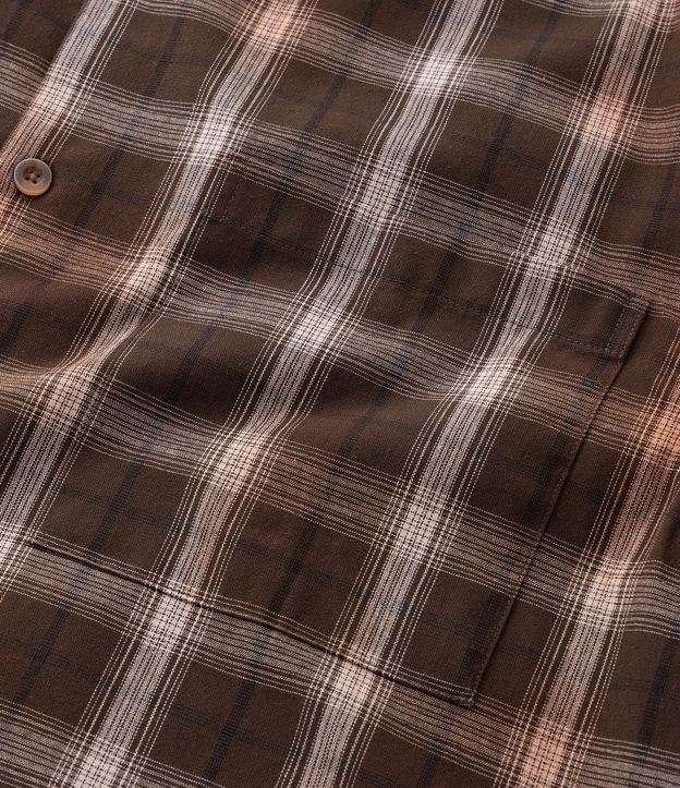Camisa Manga Larga en Tricolina de Cuadros 4