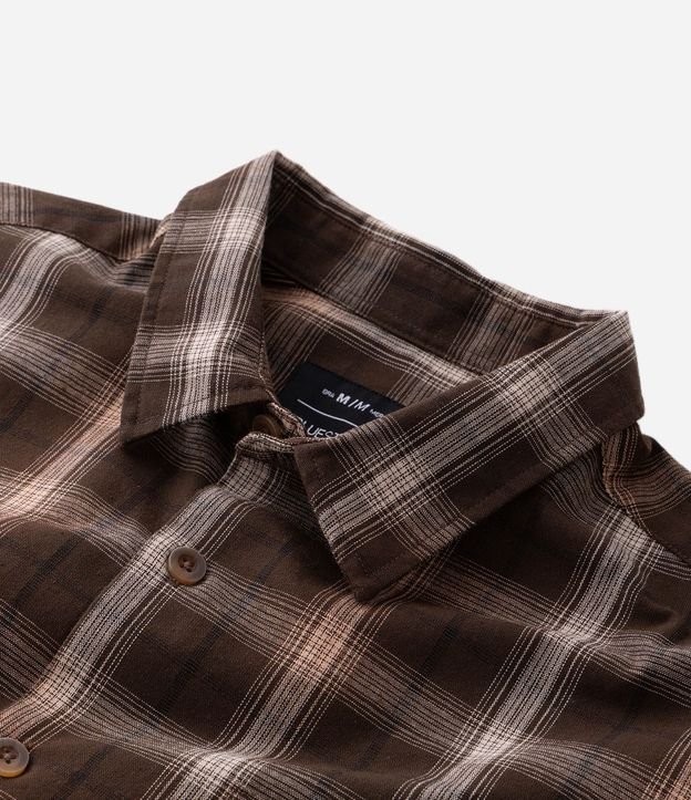 Camisa Manga Larga en Tricolina de Cuadros 6