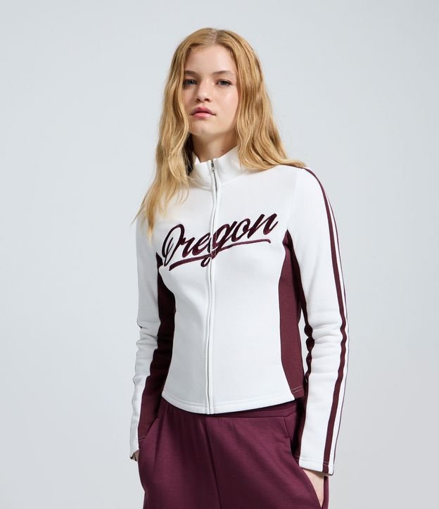 Campera en Algodón con Lettering Oregon