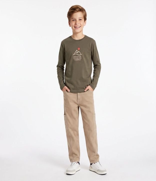 Remera Infantil con Estampado Mountain Traveling – Talle 5 a 14 años 1