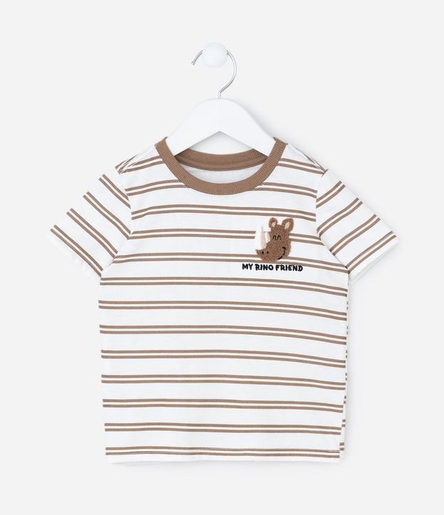 Conjunto Infantil con Rayas y Aplique de Animalito – Talle 1 a 6 años 3