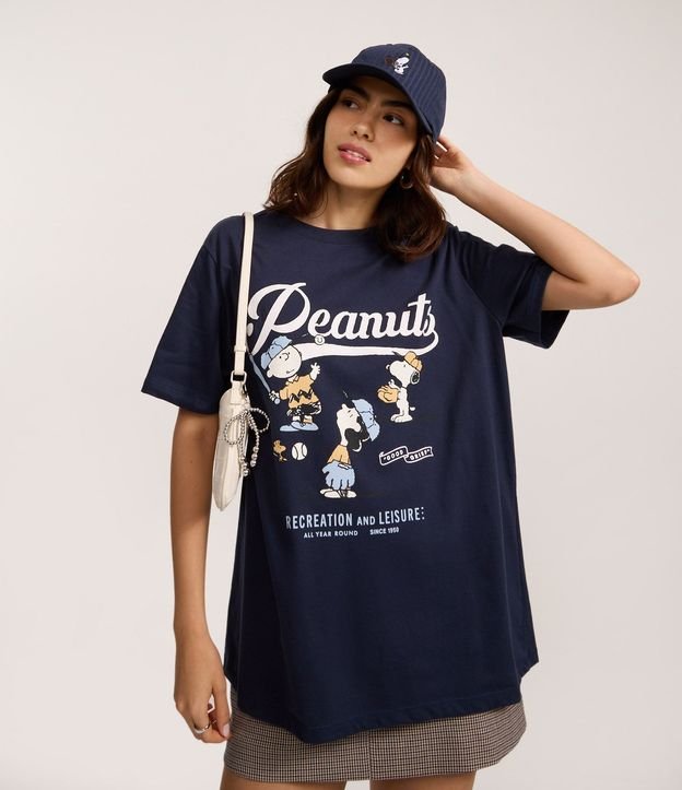 Remera en Algodón con Estampa Snoopy Peanuts