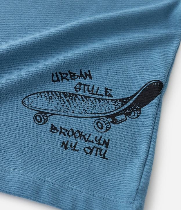 Remera Relaxed Infantil en Suedine con Estampa de Grafite - Talle 5 a 14 años 8