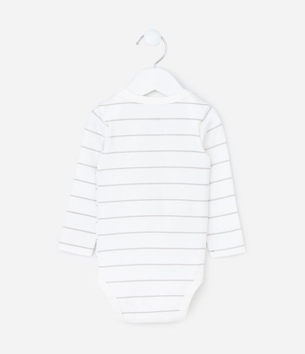 Body Infantil con Estampa de Carritos y Rayas – Talle 0 a 18 Meses 3