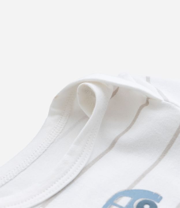 Body Infantil con Estampa de Carritos y Rayas – Talle 0 a 18 Meses 5