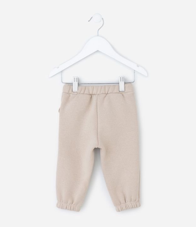 Pantalón Infantil con Oso Aplicado en Bolsillo – Talle 0 a 18 Meses 3