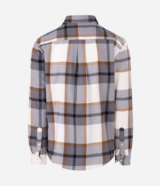 Camisa Manga Larga en Franela con Listrado en Bloques 6