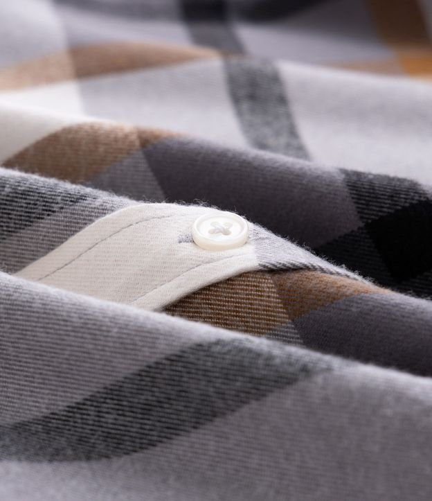Camisa Manga Larga en Franela con Listrado en Bloques 7