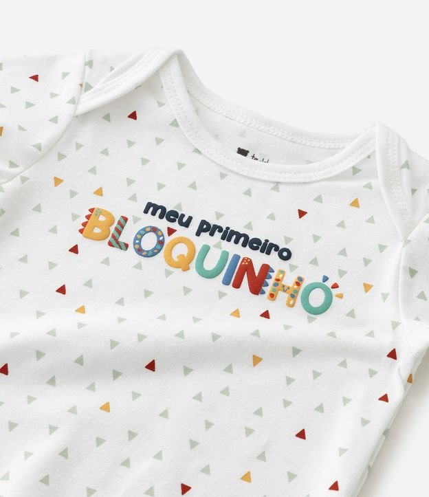 Body Infantil en Cotton Estampa del Primero Bloquinho - Talle RN a 18 Meses 7