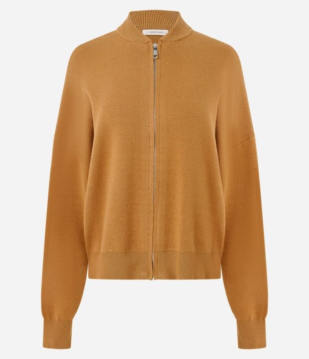 Campera Over en Punto con Cremallera 5