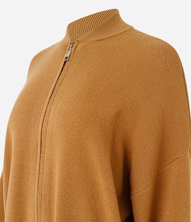 Campera Over en Punto con Cremallera 6