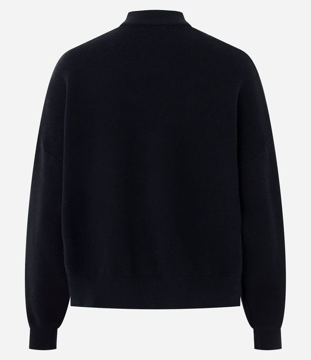 Campera Over en Punto con Cremallera 7