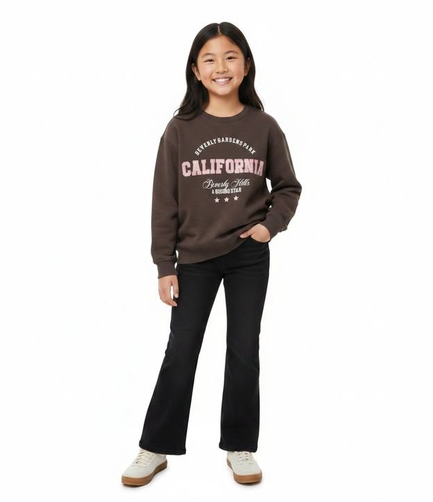 Pantalón Infantil Flare en Jeans con Cintura Elástica – Talle 5 a 16 años 1