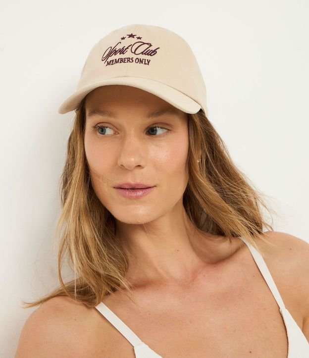 Gorra Aba Curva en Sarga con Bordado Sport Club