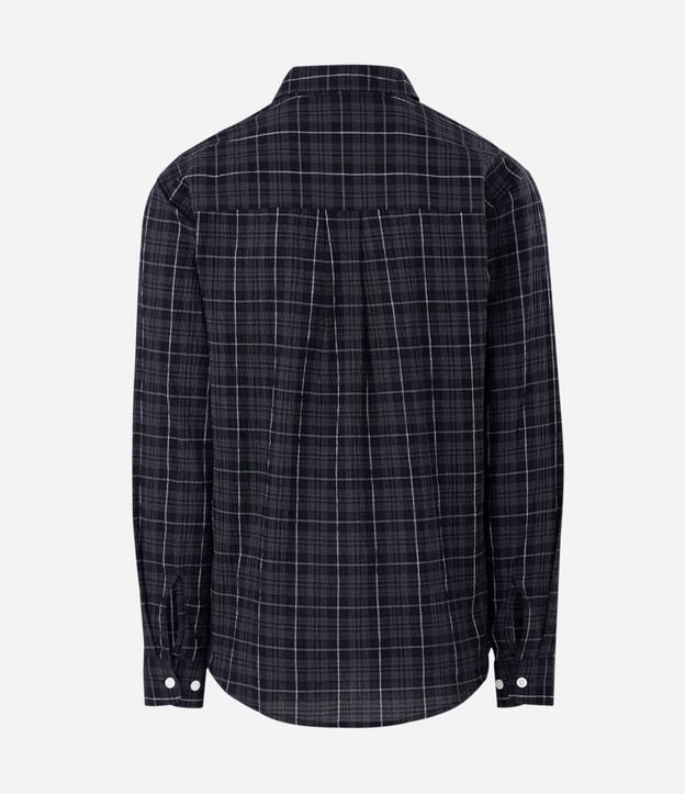 Camisa Manga Larga en Tricolina de Cuadros 6
