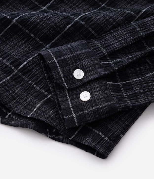 Camisa Manga Larga en Tricolina de Cuadros 8