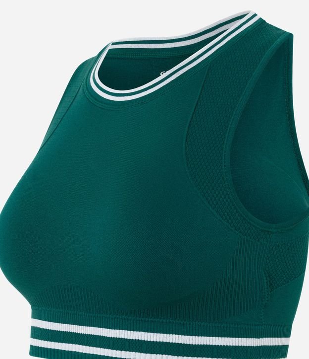 Top Deportivo Alargado con Rayas Contrastantes y Seamless 2