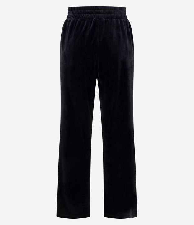Pantalón Deportivo Recto en Plush con Piping Contrastante 7