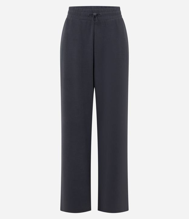 Pantalón Deportiva Recta Texturizada con Ajuste en la Cintura 5