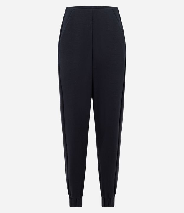 Pantalón Deportiva Jogger en Modal con Recorte 1