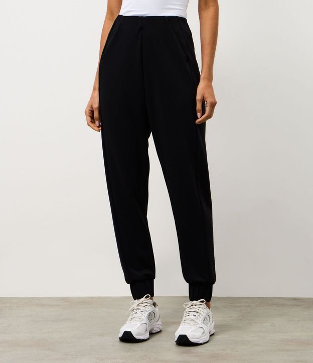 Pantalón Deportiva Jogger en Modal con Recorte 4