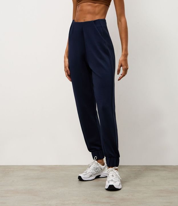 Pantalón Deportiva Jogger en Modal con Recorte 5