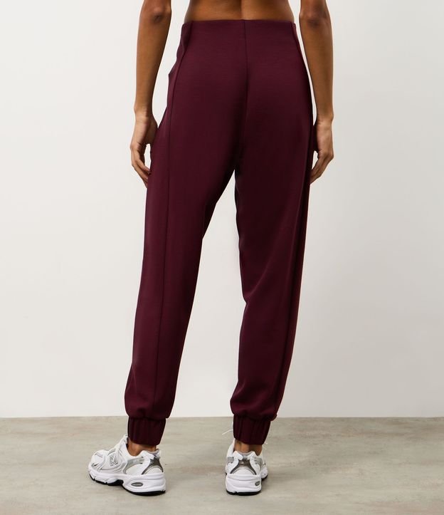 Pantalón Deportiva Jogger en Modal con Recorte 4