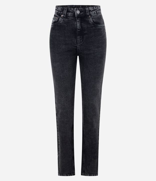 Pantalón Recto en Jeans con Cintura Alta 6