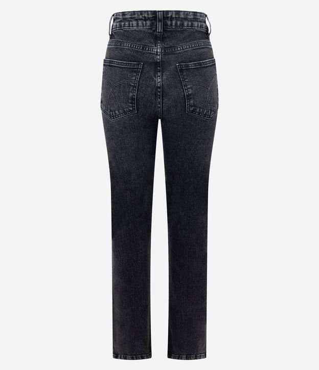 Pantalón Recto en Jeans con Cintura Alta 7