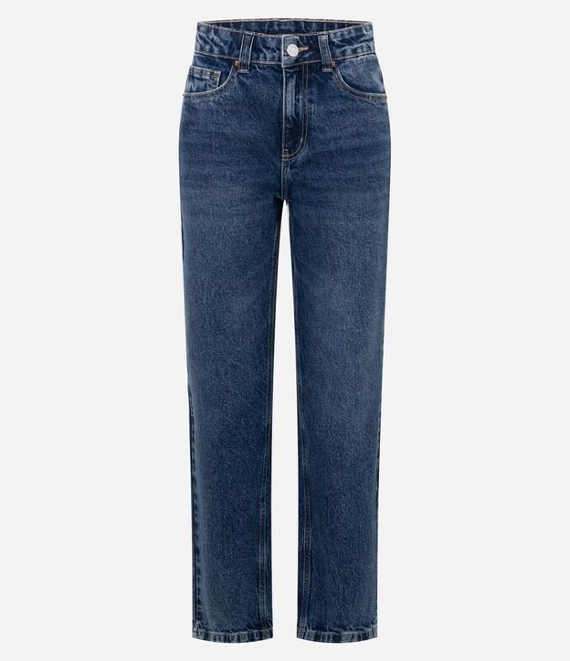 Pantalón Recto Estructurado en Jeans 6