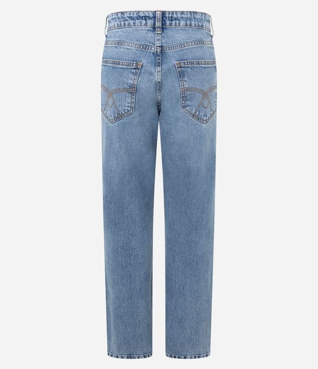 Pantalón Recto Estructurado en Jeans 6