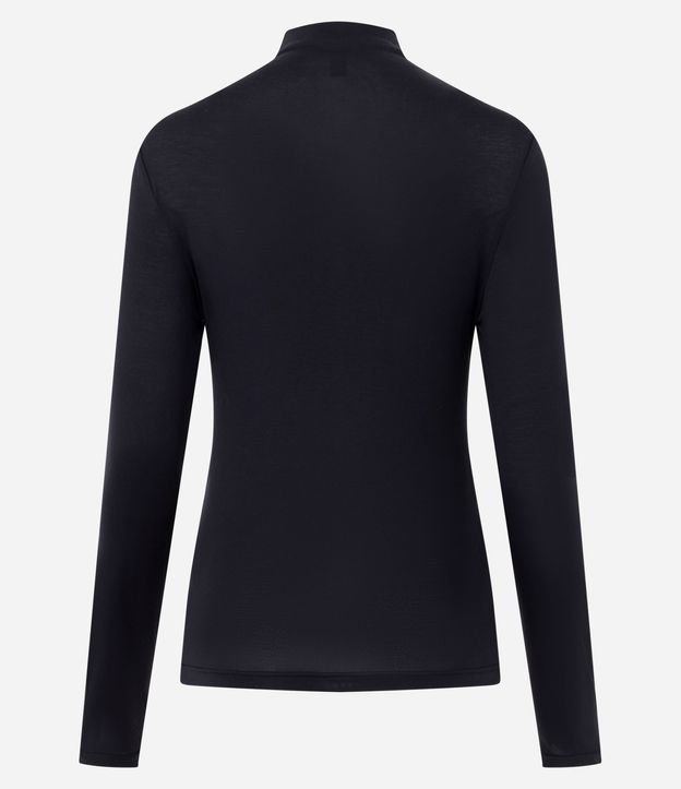 Blusa Básica Manga Larga en Modal con Cuello Alto 6