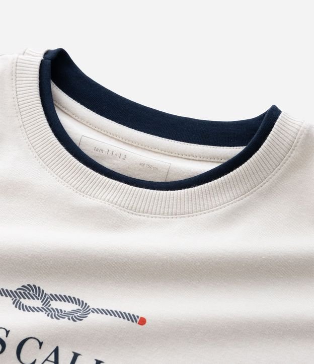 Remera Infantil con Manga Sobrepuesta  e Lettering – Talle 5 a 14 años 4